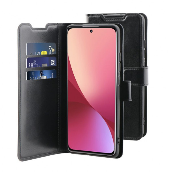 BeHello Xiaomi 12 Gel Wallet Case Black