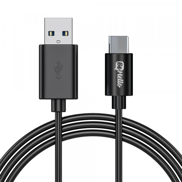BeHello Charging Cable USB-A to USB-C 3m Black