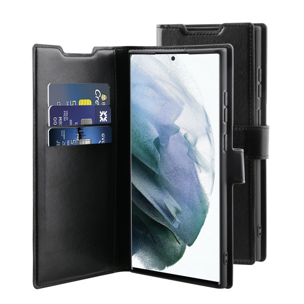 BeHello Samsung Galaxy S22 Ultra Gel Wallet Case Black