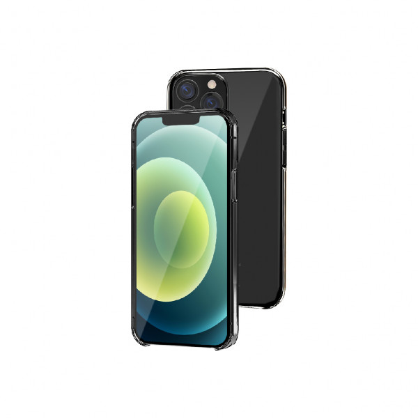 BeHello iPhone 13 Pro Eco-friendly Crystal Case Transparent-Grey Edges