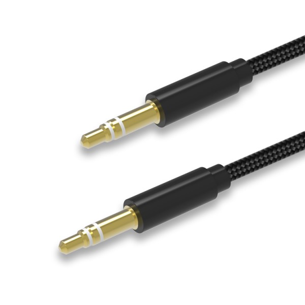 BeHello Jack Aux Audio Kabel 3.5mm - 1m - Zwart