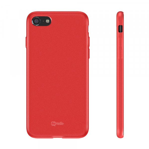 BeHello Premium iPhone SE 2022 / SE 2020 / 8 / 7 Liquid Silicone Case Red