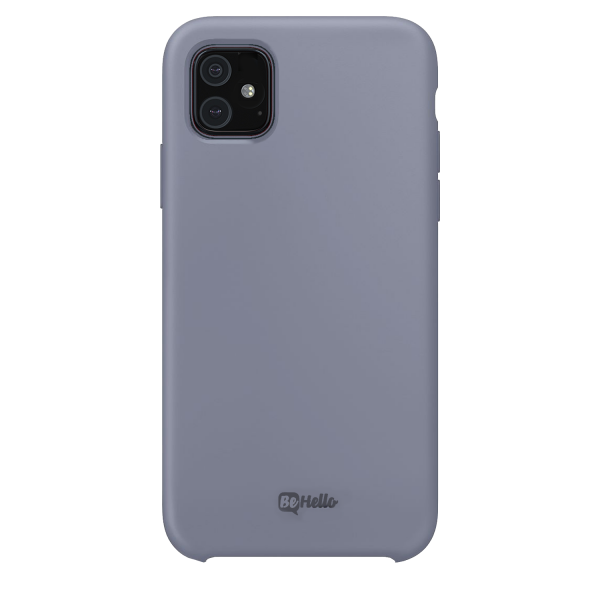 BeHello Premium iPhone 11 Liquid Silicone Case Lavender Grey