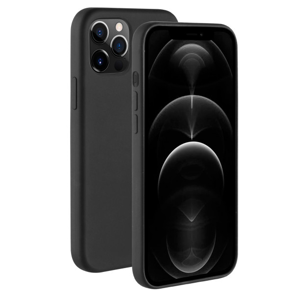 BeHello iPhone 12 Pro Max Liquid Silicone Case Black