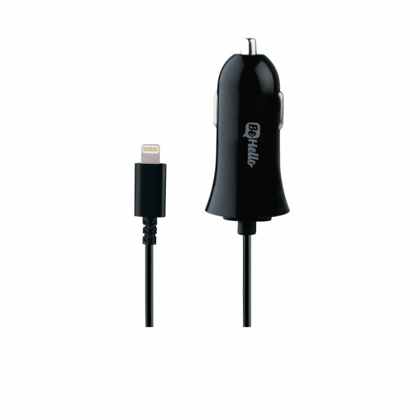 BeHello Car Charger Lightning 2.1A Wired 1.2m Black