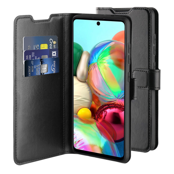 BeHello Samsung Galaxy A72 Gel Wallet Case Black